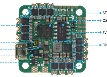 NeutronRC AT32F435 Mini AIO Flight Controller