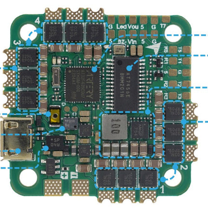 NeutronRC AT32F435 Mini AIO Flight Controller