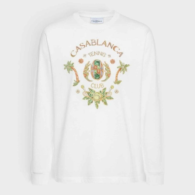 Joyaux D'Afrique Tennis Club Long Sleeve T-Shirt White