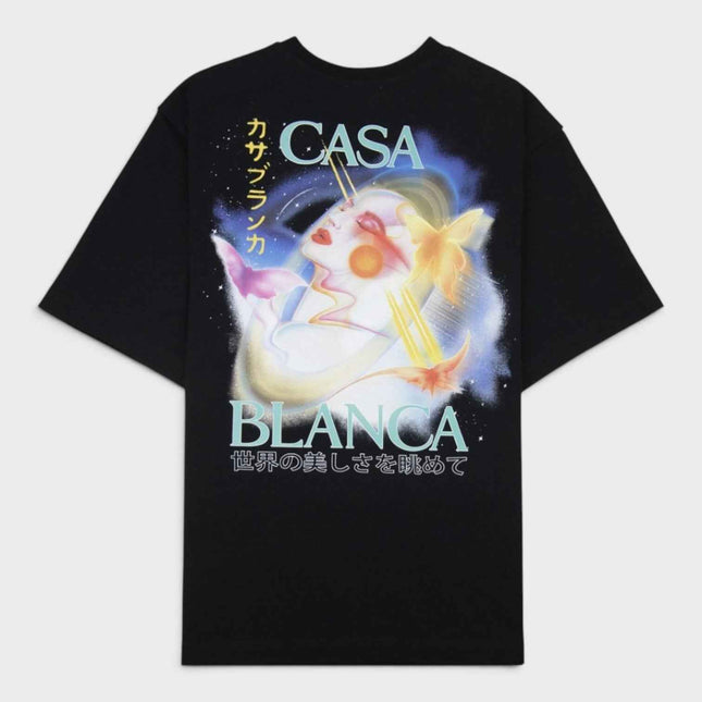 Galactic Connection Printed T-Shirt Black