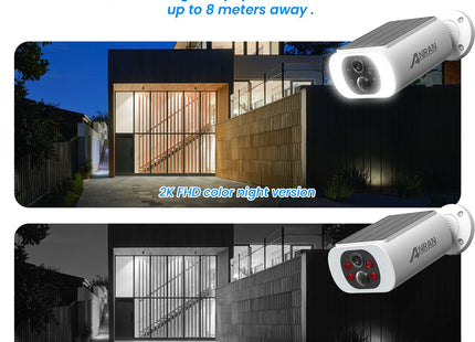 Outdoor Wireless WIFI Camera 2.4G 3MP Battery Solar Security Camera