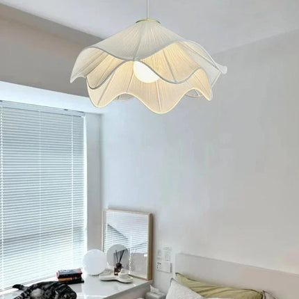 Flowers Cloth Chandelier Home Decoration French Led Pendant Lights