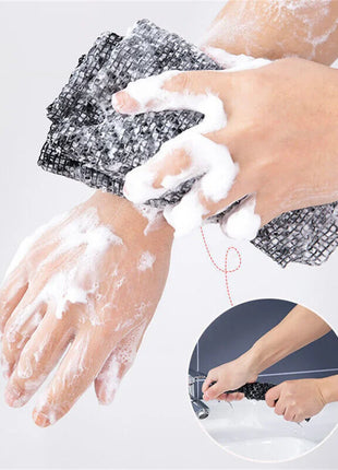 2PCS Japanese Washcloth Exfoliating Back Scrubber Towel Washed