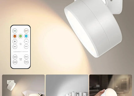 LED Wall Mounted Lights with Remote Wireless