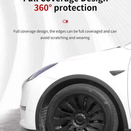Hubcaps for Tesla Model Y 19 Inch Storm Style Wheel Cover