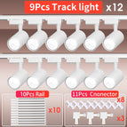 12Pcs White Body-Set / 12W warm light