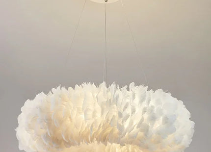 Led Ceiling Chandelier With Feathers Pendant Hanging Light
