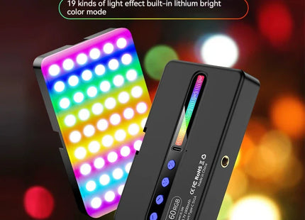RGB LED Video Light 2700-6500K Handheld Photography Fill Lamp
