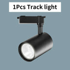 1Pcs black no rails / 20W neutral light
