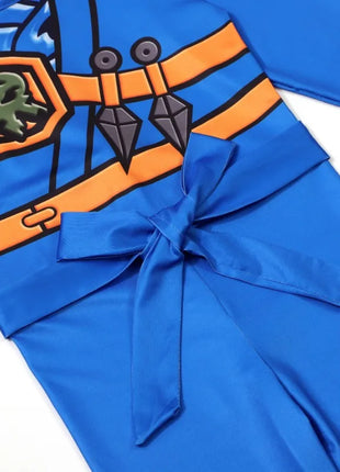 Cartoon Anime Printed Boy Ninja Costume Game Mask and Ninja Fork Accessory Set Halloween Set Party Funny Set for Boys and Girls