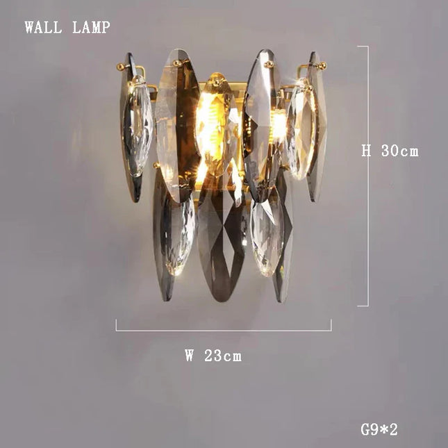 Crystal Gold Silver Modern Independent Designer Chandelier LED Light Fixture Luxury