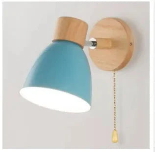 Wooden Wall Lamp With Switch