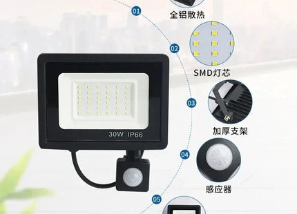 PIR Motion Sensor Outdoor Flood Light