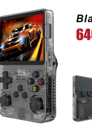 128GB Open Source R36S Video Game Console Linux System 3.5 Inch IPS Screen Orange Portable Pocket Video Player 64GB best Games