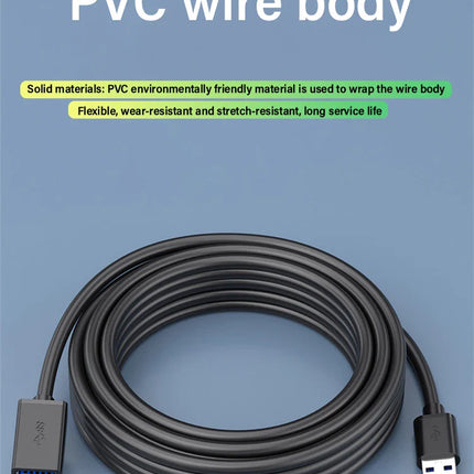 USB 3.0 Extension Cable Male to Female 5Gbps Data Cord USB3.0 Extender for PC PS3 Laptop to U Disk Smart TV USB Cable Extension