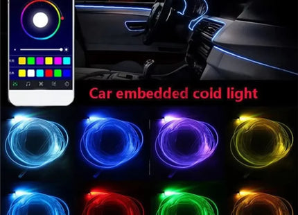 Led Car Interior Atmosphere Ambient Lights 6/8m RGB