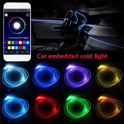 Led Car Interior Atmosphere Ambient Lights 6/8m RGB