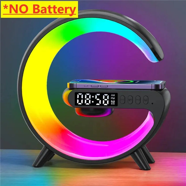 Wireless Charger Pad &  Night Light Lamp Alarm Clock