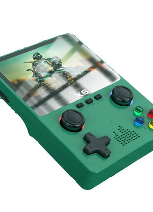 2023 New X6 3.5Inch IPS Screen Handheld Game Player Dual Joystick 11 Simulators GBA Video Game Console for Kids Gifts