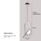 Ellipse-Silver / Tricolor Light