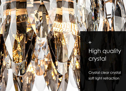 Crystal Gold Silver Designer Chandelier