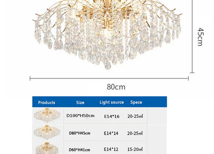 Modern Luxury Crystal Ceiling Chandelier Ceiling Lamp