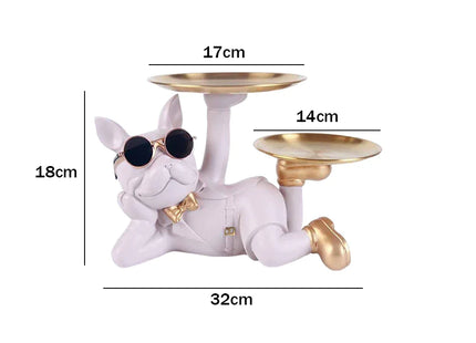 Bulldog Cool Sculpture Dog Ornament