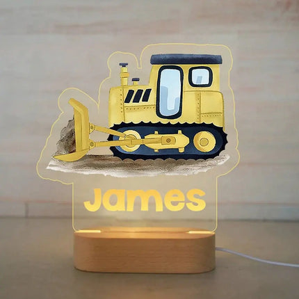 Children Animal Night Light with Custom Name