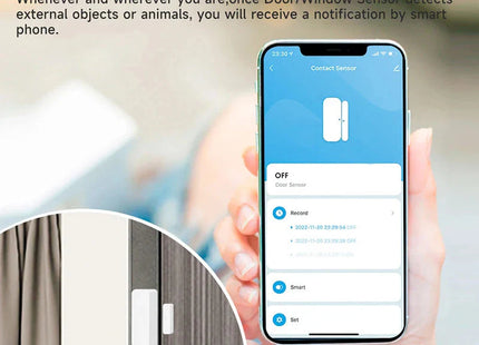 Wireless Door Detector Door Open / Closed Alarm System for Alexa Google