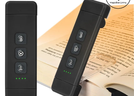 Clip-on Bookmark Book Light With Timer USB Rechargeable
