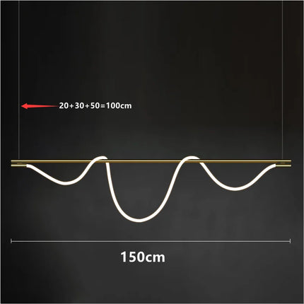 Modern Long Hose Led Ceiling Chandelier
