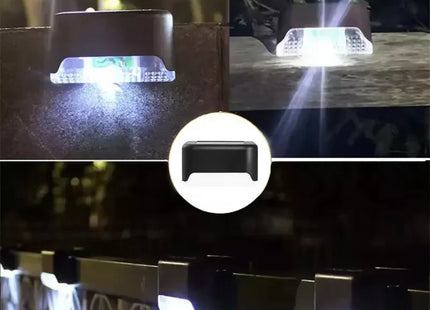 Warm White LED Solar Step Lamp