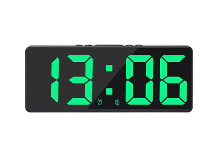 Mirror Digital Alarm Clock Voice Control