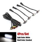 4Pcs Smoked White