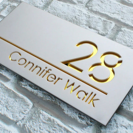 Customized Sign Outdoor House Numbers Plate