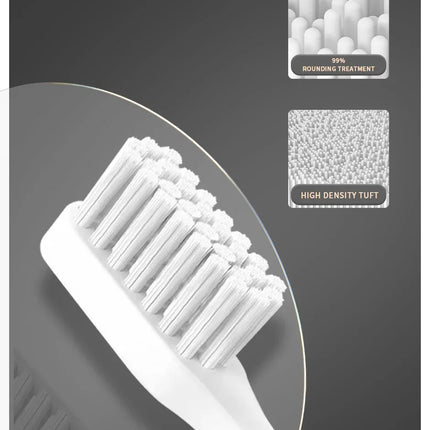 Jianpai Adult Black White Classic Acoustic Electric Toothbrush Adult 5-gear Mode USB Charging IPX7 Waterproof Acoustic Electric
