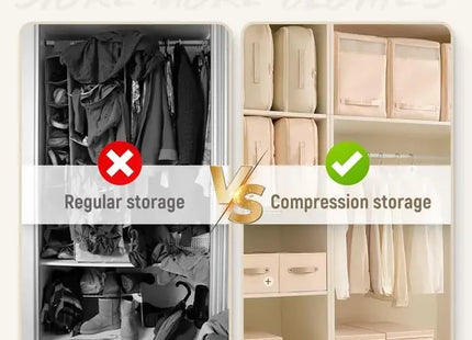 Self Compression Organiser Storage Bag – Large Capacity Heavy Duty Clothes Duvet
