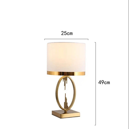 Modern Metal Pipe Shape Table Lamps
