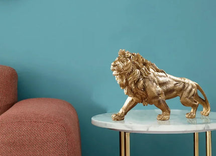 Golden Lion King Resin Ornament