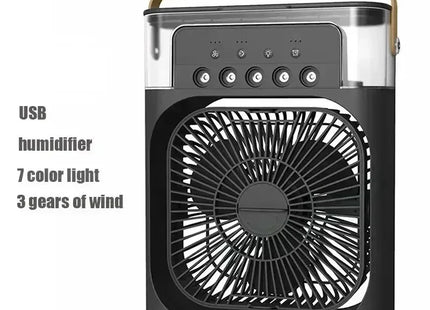 New 3 In 1 Fan AIr Conditioner Household Mini Air Cooler LED Night Light Portable