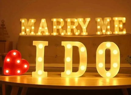 Alphabet LED Night Lights Number Letter Lamp