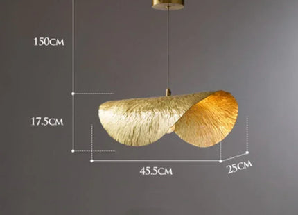 Lotus Leaf Chandelier Kitchen Retro Creative Light