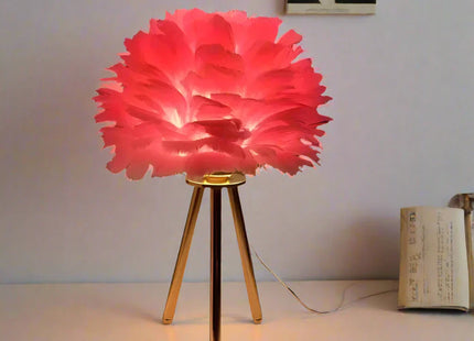 Feather LED Table Lamp | Designer Bedside Light UK