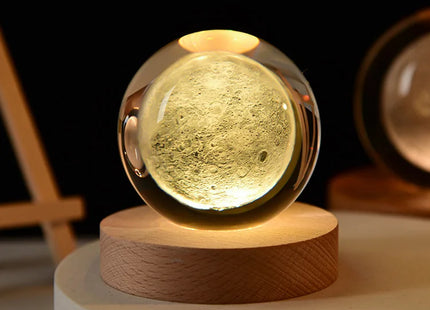 3D Crystal ball Planet Night Light