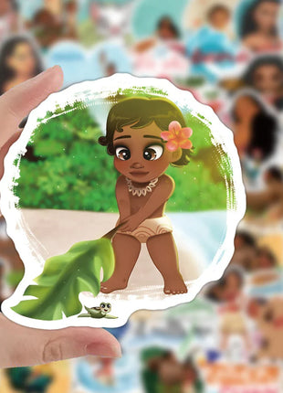 10/30/50pcs Disney Cartoon Moana Stickers Waterproof Decals Laptop Motorcycle Phone Notebook Decoration Anime Sticker Kids Toy
