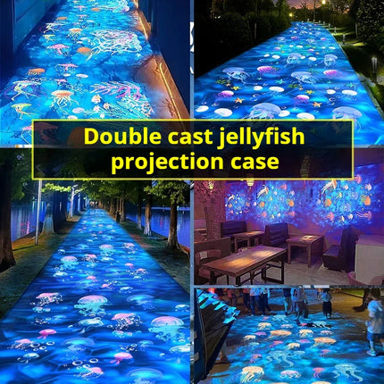 Projection spotlight of the Ocean World with dynamic water ripple jellyfish