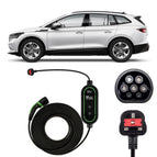 Type 2 to 3 Pin Charging Cable / 10M / 6amp – 12amp Adjustable (2.3kW)