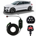 Type 2 to 3 Pin Charging Cable / 10M / 6amp – 12amp Adjustable (2.3kW)