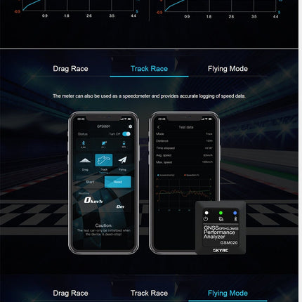 SkyRC GSM020 GNSS Performance Analyzer GPS Speed Meter