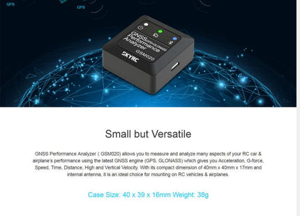 SkyRC GSM020 GNSS Performance Analyzer GPS Speed Meter